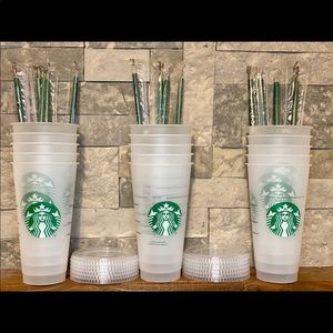 7 Starbucks venti Cold cups